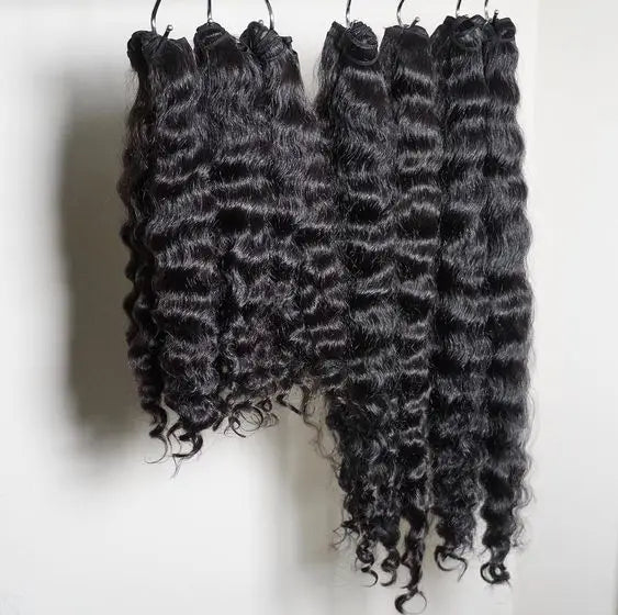 Vendor's Wear Go Glueless Raw Vietnam Human Hair Long Swiss Full HD Lace Frontal Burmese Curly Front Deep Water Wave
