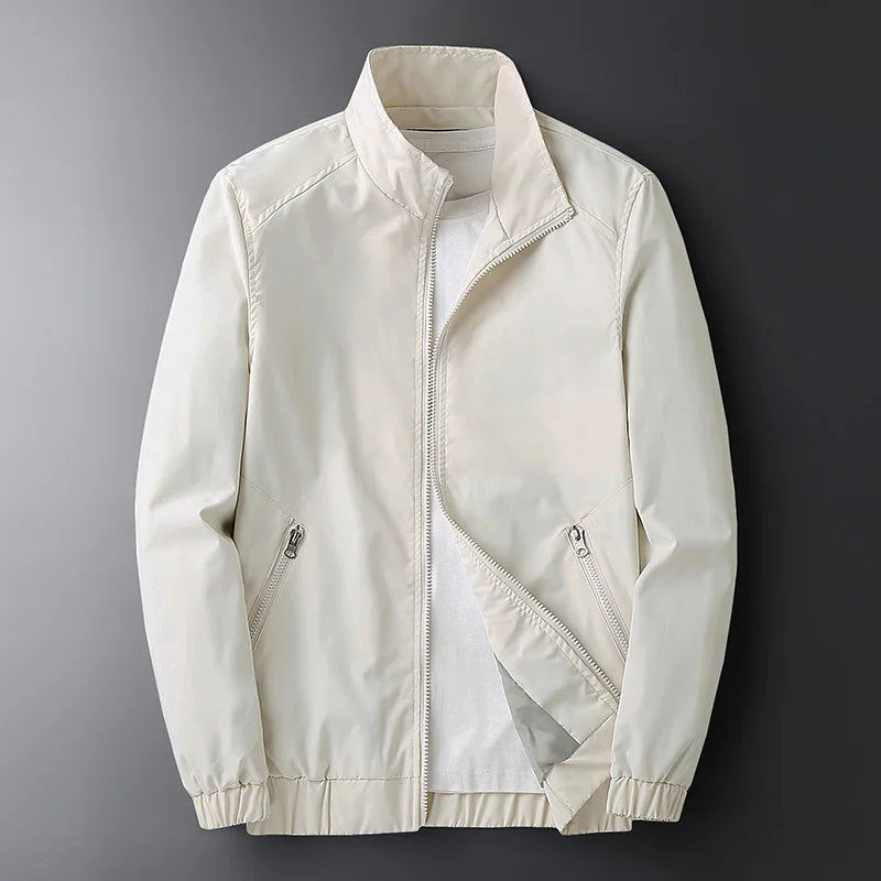 Yellow Zipper Jacket Coats Men's Windbreaker Spring Korean Hip Hop Male Casual Streetwear Trendy Black College Jacket Boy