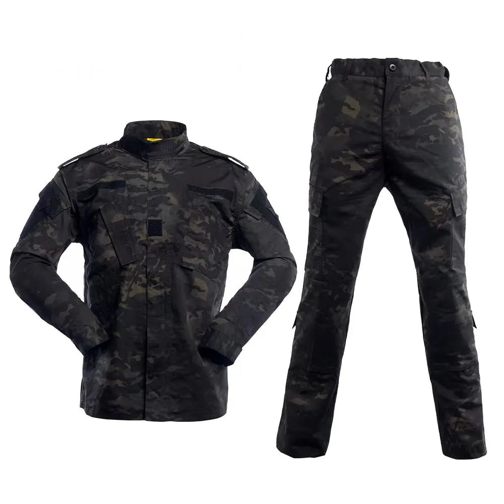 Military Uniform Tactical Suit Urban Digital Gray Uniform Trekking Hiking Clothes Fishing Gear Work Clothes Hunting Tactical