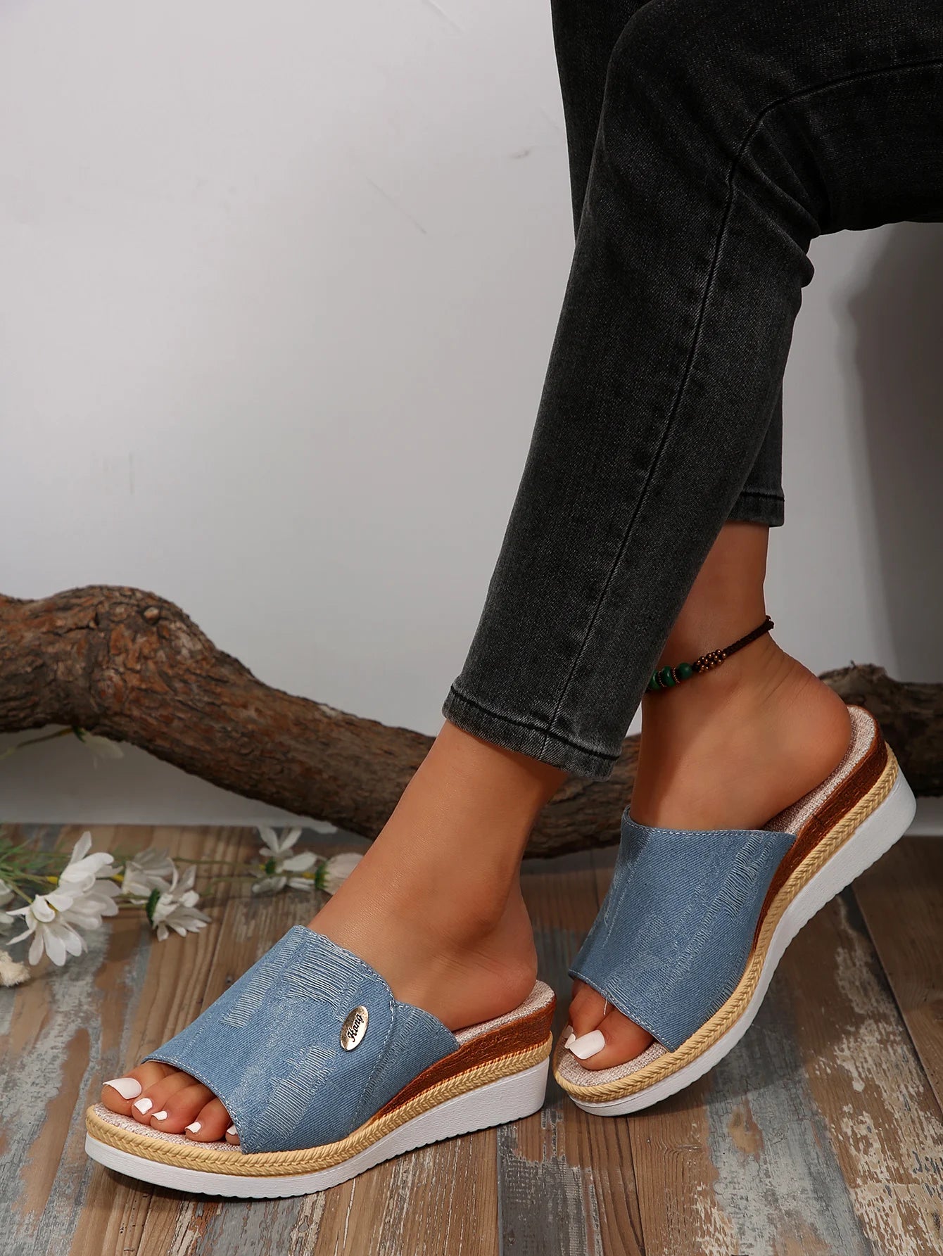 Women's High Heels Slippers New Summer Beach Platform Wedge Sandals Female Fashion Outdoor Ladies Slides Sandalias Mujer