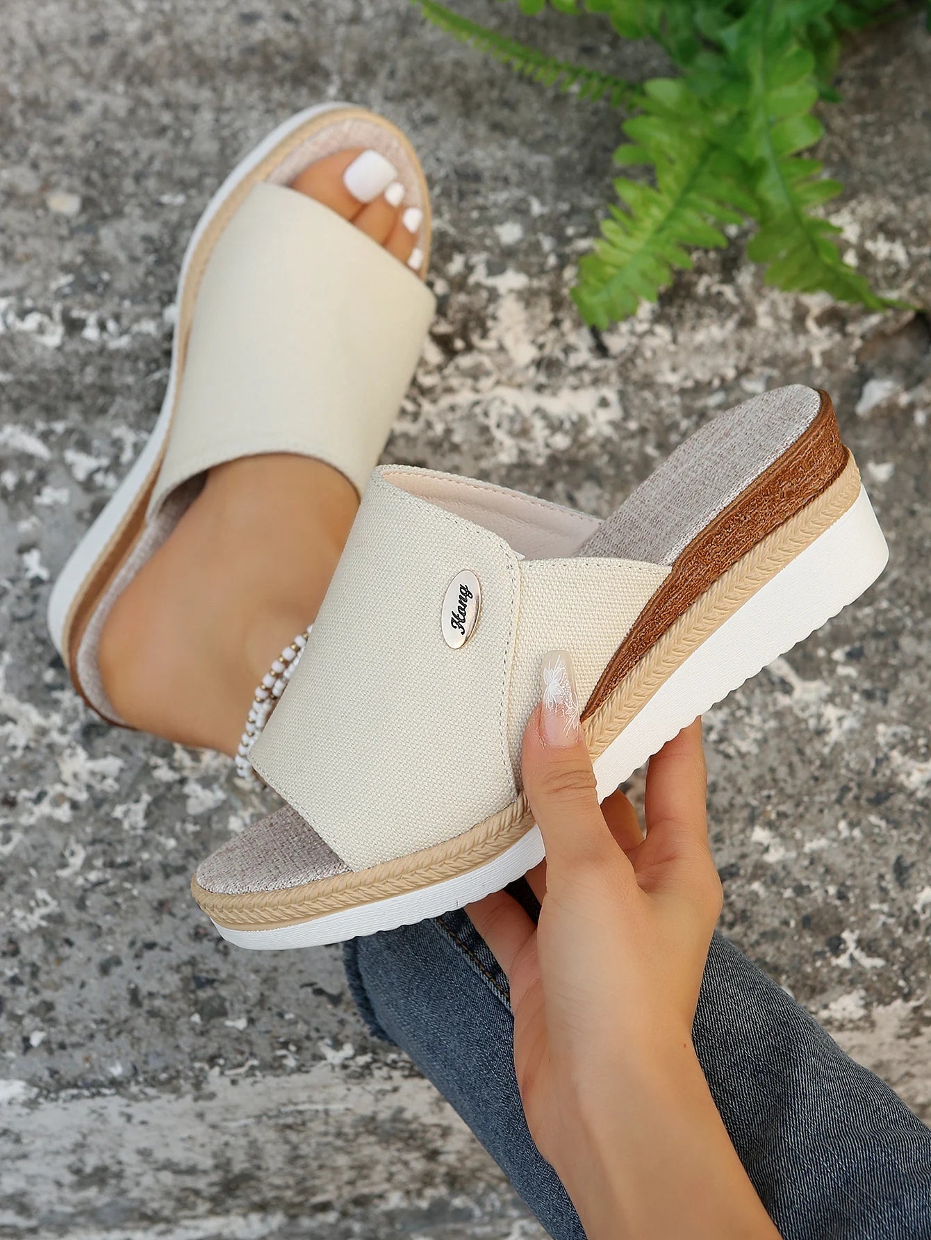 Women's High Heels Slippers New Summer Beach Platform Wedge Sandals Female Fashion Outdoor Ladies Slides Sandalias Mujer