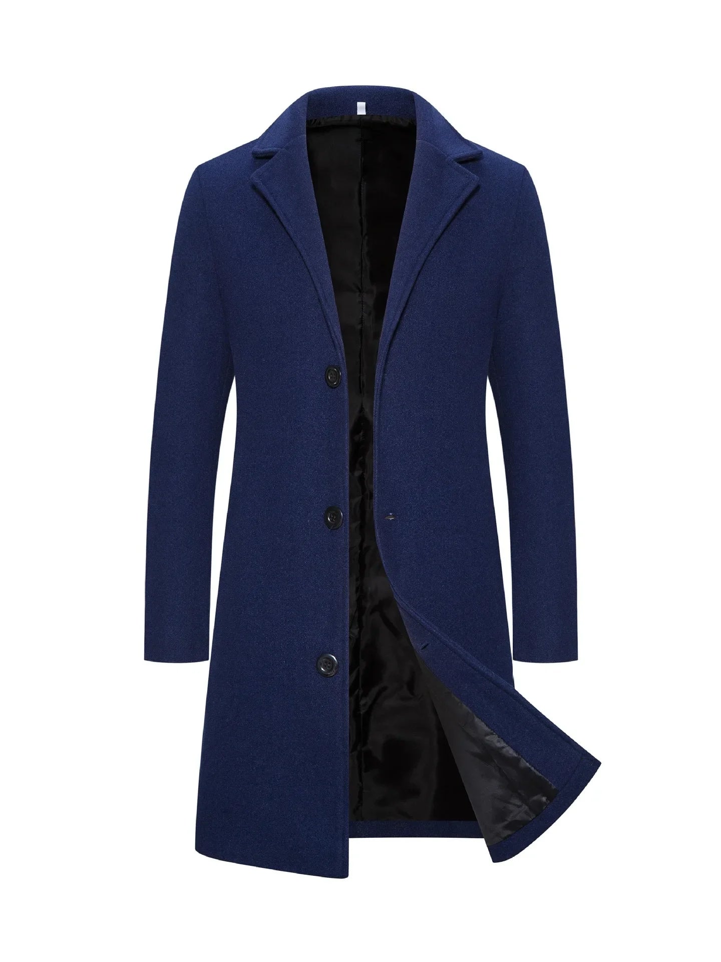 Long Single-breasted Casual Style Trench Coat Solid Color Jacket Fast Selling Foreign Trade Explosion Product 2023