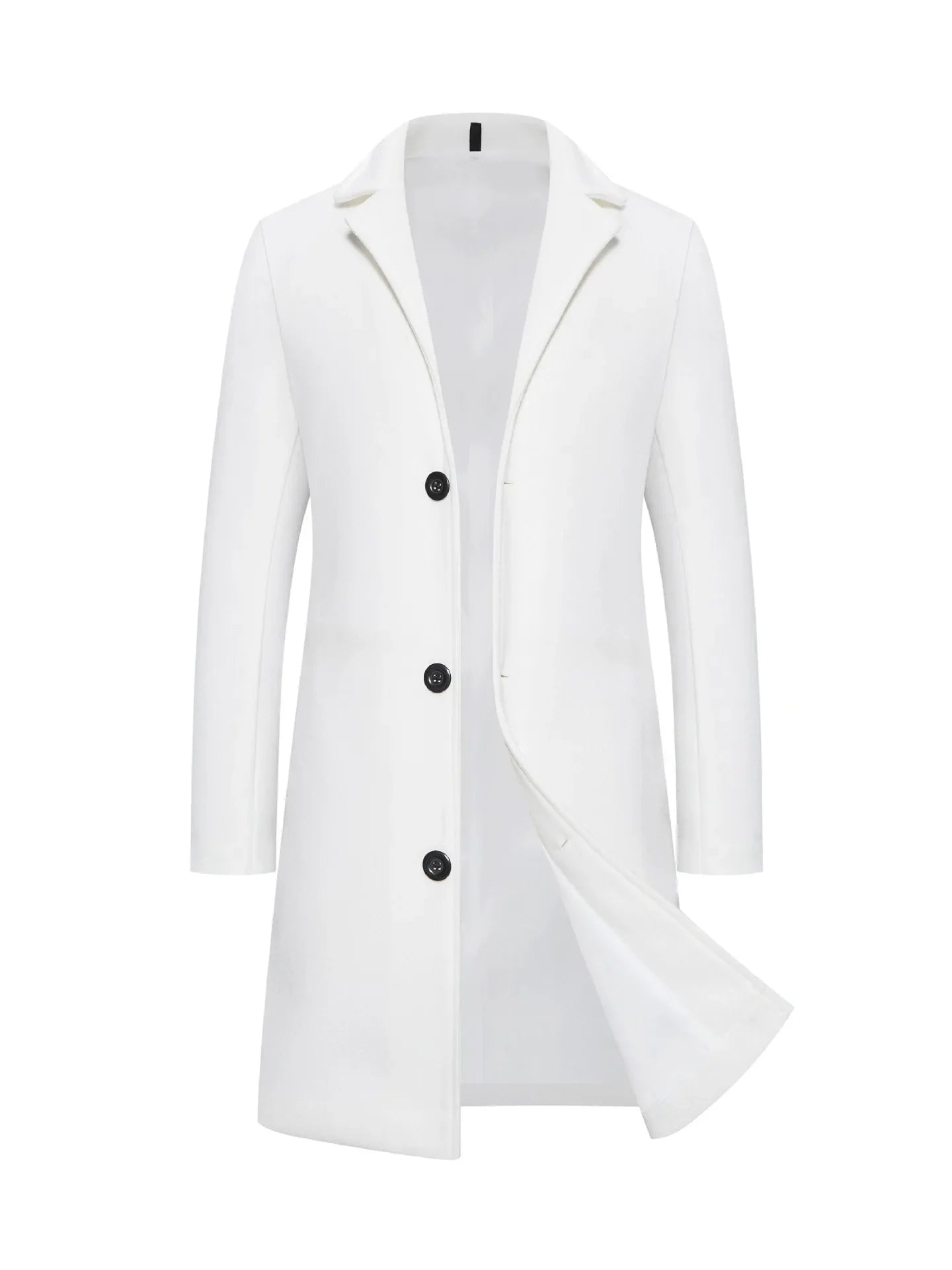 Long Single-breasted Casual Style Trench Coat Solid Color Jacket Fast Selling Foreign Trade Explosion Product 2023