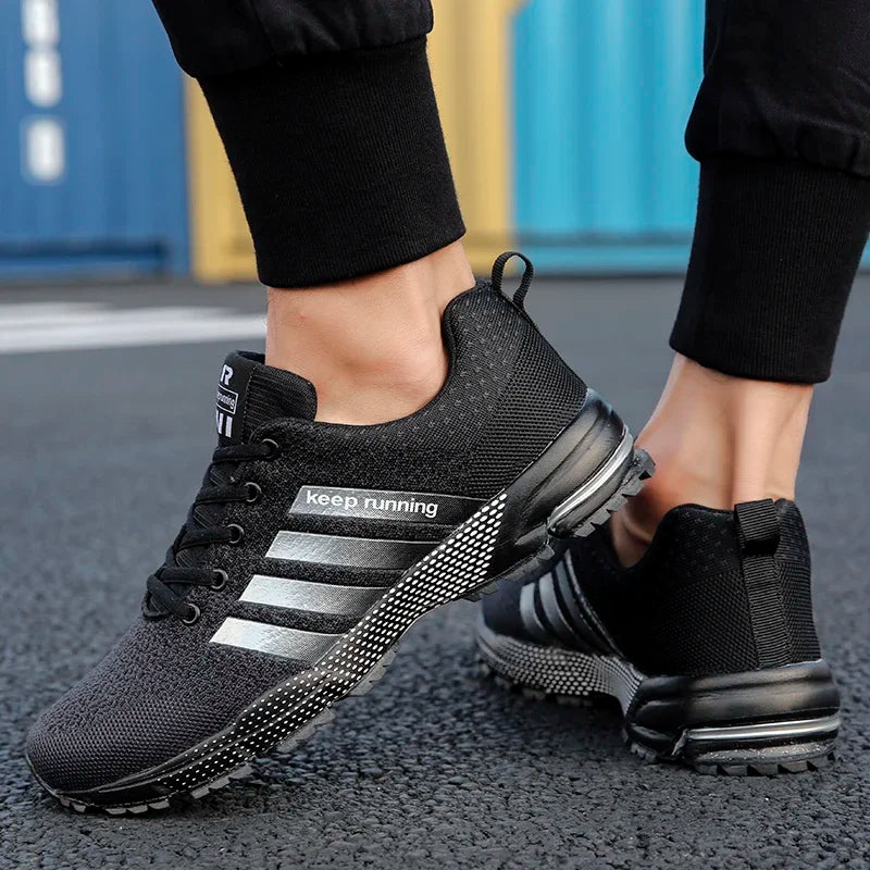 Men Outdoor Sneakers Summer Breathable Shoes for Men Lightweight Sneakers Comfortable Sports Walking Training Running Shoes