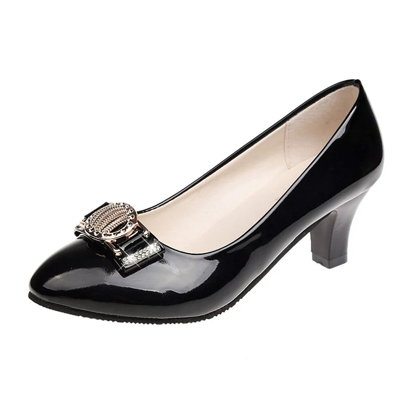 Pink Heels Women 2024 Summer New Sweet Butterfly-knot Women's Pumps Fashion Pointed Toe Ladies High Heels Elegant Dress Shoes