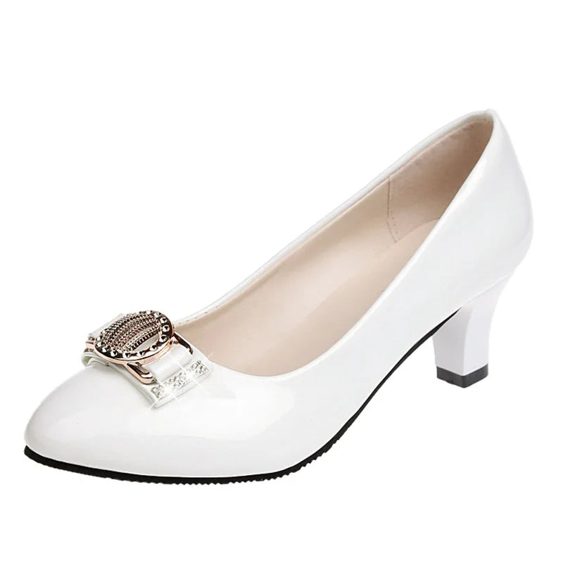 Pink Heels Women 2024 Summer New Sweet Butterfly-knot Women's Pumps Fashion Pointed Toe Ladies High Heels Elegant Dress Shoes