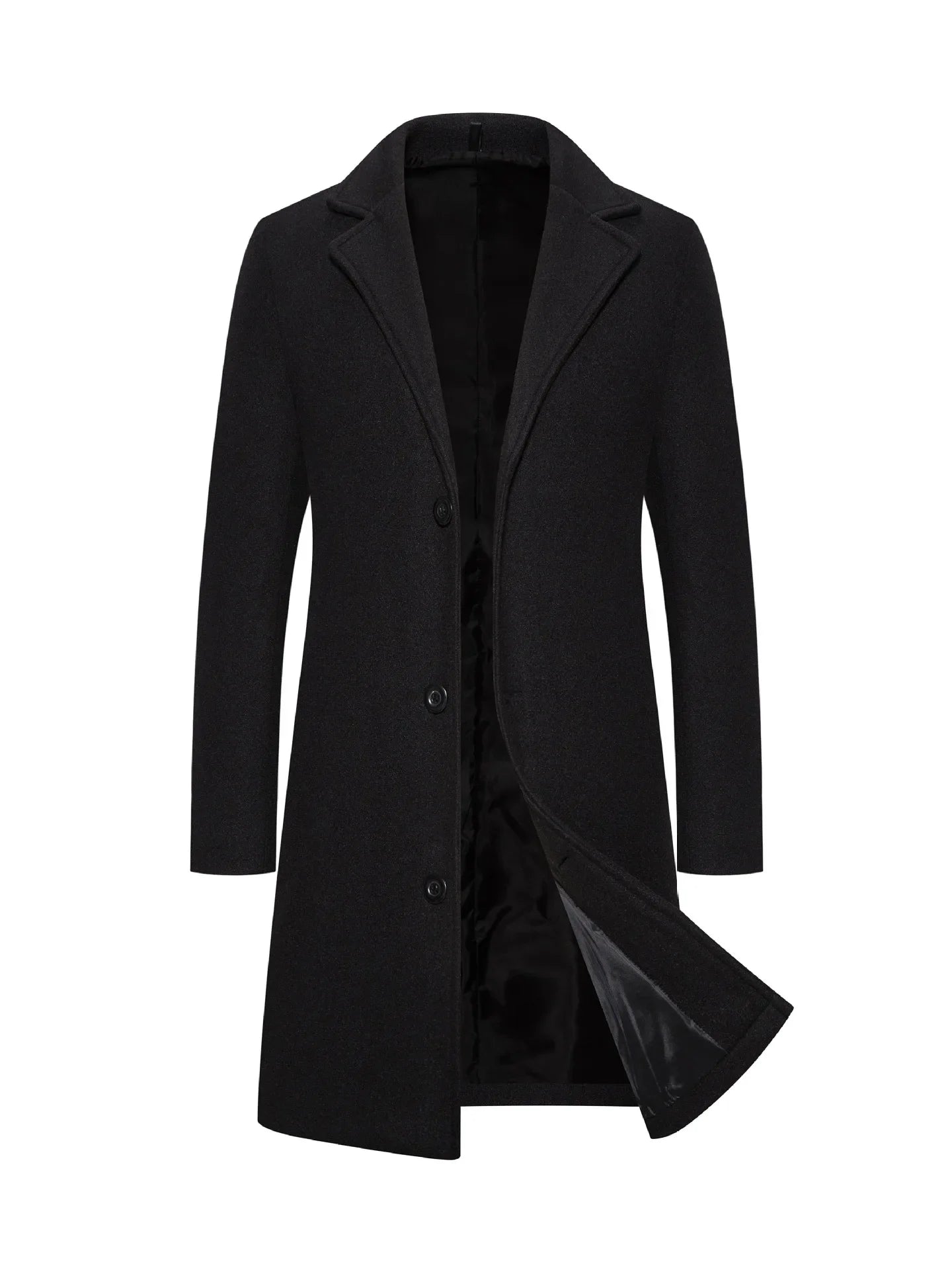 Long Single-breasted Casual Style Trench Coat Solid Color Jacket Fast Selling Foreign Trade Explosion Product 2023
